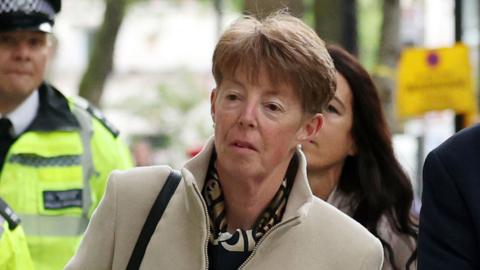 Paula Vennels arrives at the Post Office inquiry in London on 23 May