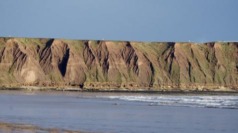 Filey bay Brigg cliffs North Yorkshire