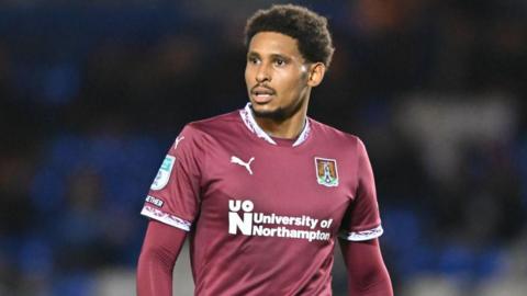 William Hondermarck in action for Northampton Town 