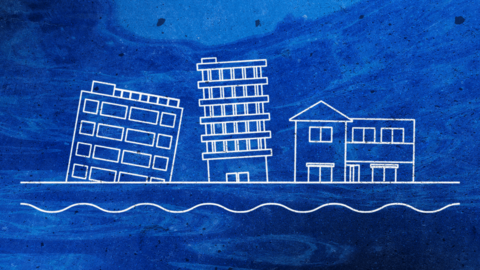 Graphic showing buildings