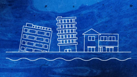Graphic showing buildings