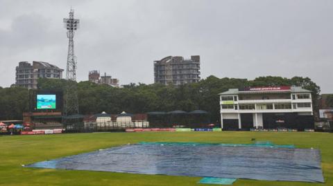 The covers were on at Harare Sports Club