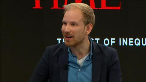 Rutger Bregman at Davos