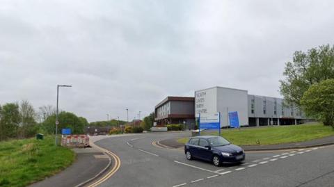 A general view of the entrance to Furness General Hospital in Barrow