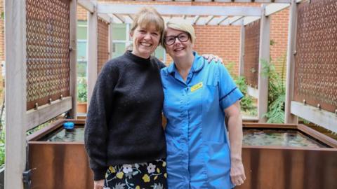 Jackie Matthews (right) and Gill Marshall (left)