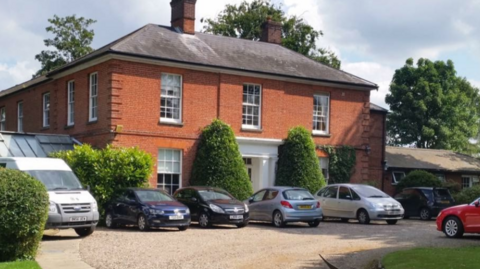 Exterior of The Old Vicarage care home