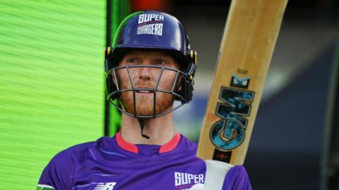 Ben Stokes of Northern Superchargers makes his way out to bat during The Hundred