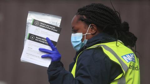 NHS testing centre volunteer