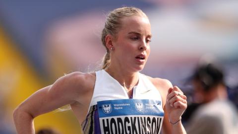 Keely Hodgkinson competing in the Diamond League