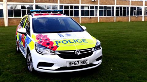 Dorset Police poppy car