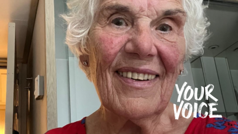 A selfie photo of Judith Dunn smiling at the camera 