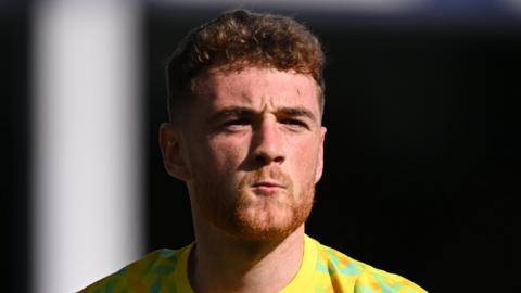 Goalkeeper Mark Travers playing football for Bournemouth