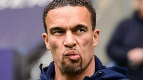 A puzzled looking Blackburn boss Valerien Ismael
