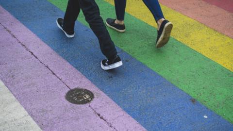 Rainbow path (taken in Victoria Canada)