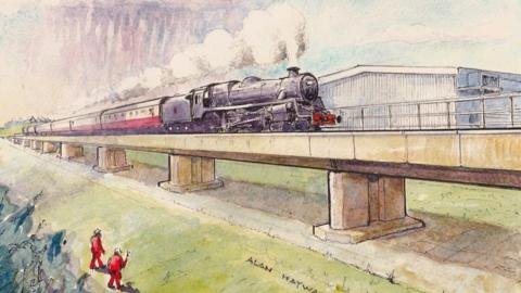 Great Central Railway artist's impression