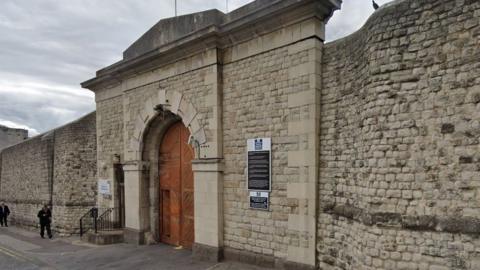 The front entrance to HMP Maidstone