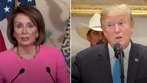 Nancy Pelosi and Donald Trump