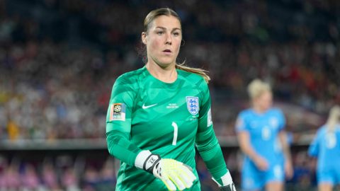 Mary Earps during England's 1-0 Women's World Cup final defeat by Spain.