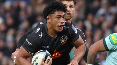 Greg Fisilau in action for Exeter