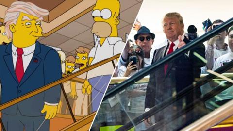 The Simpsons and Donald Trump