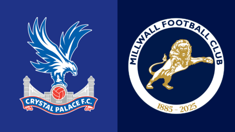 Crystal Palace vs Millwall fixture graphic