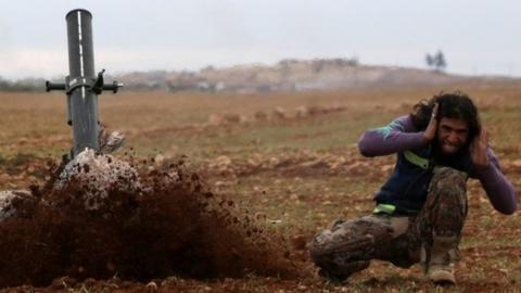 Syrian rebels converging on al-Bab, 15 January 2017