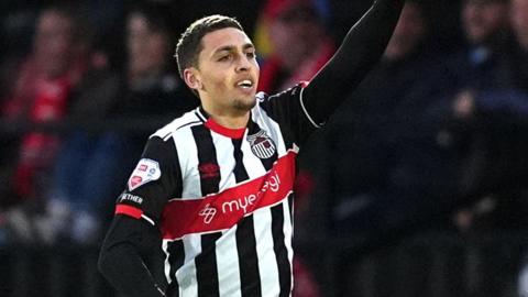 Grimsby celebrate scoring