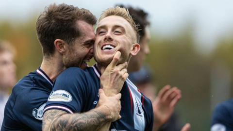 Falkirk celebrate scoring