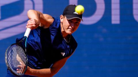  German teenager Justin Engel in action 