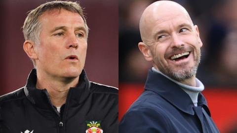 Wrexham manager Phil Parkinson's side will take on Erik Ten Hag's Premier League side