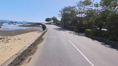 Castle Road in Guernsey