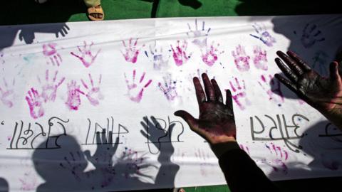 A poster on women's safety in India