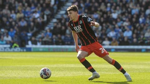 Owen Beck in action for Blackburn