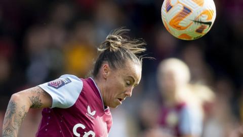 Natasha Harding in action for Aston Villa