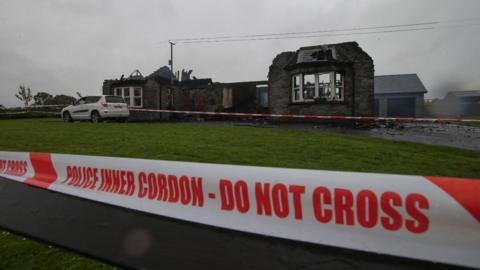 The fire was at a property at Annaghbeg Road in Dungannon