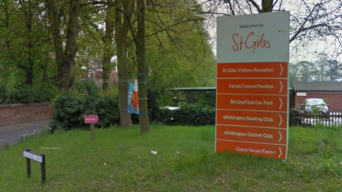 Street view of St Giles hospice