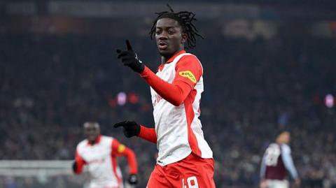 Moussa Yeo celebrates