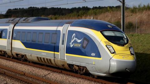 A Eurostar train