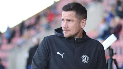 Crewe Alexandra manager Lee Bell 