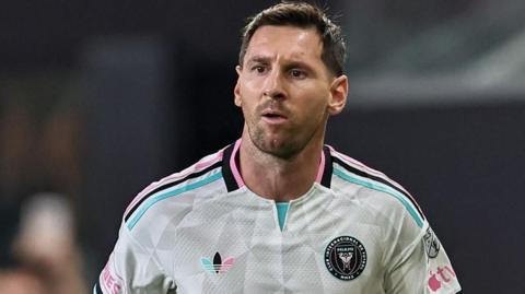Inter Miami forward Lionel Messi during his side's draw against Columbus Crew