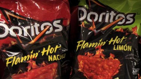 Flamin' Hot Doritos packets