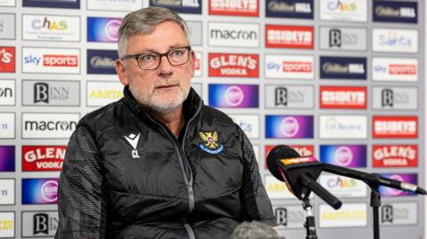 St Johnstone Manager Craig Levein during a St Johnstone press conference at McDiarmid Park