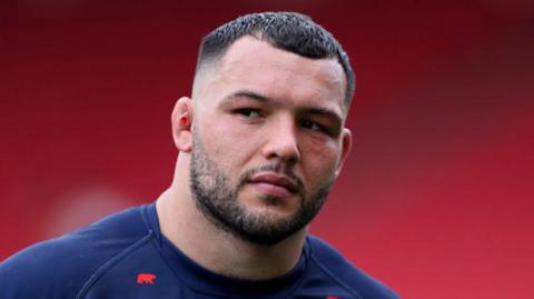 Ellis Genge in action for Bristol Bears against Saracens at Ashton Gate during the 2023-24 Gallagher Premiership season