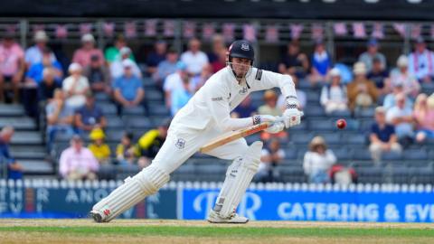 Ollie Price batting for Gloucestershire at Cheltenham College
