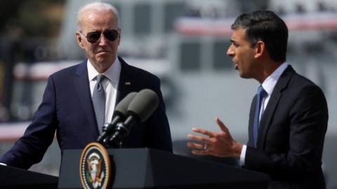 Joe Biden and Rishi Sunak