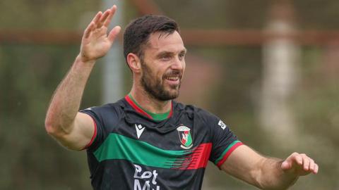 Glentoran striker Pat Hoban
