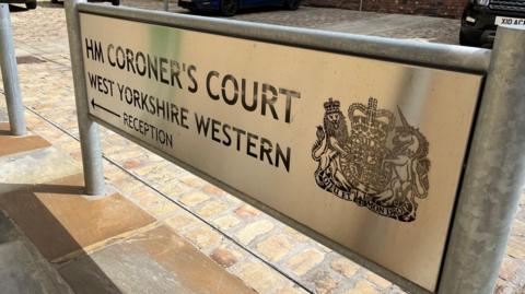 Bradford coroner's court sign