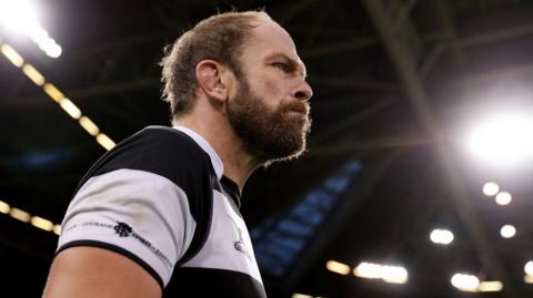 Alun Wyn Jones after captaining Barbarians against Wales at the Principality Stadium