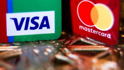 Visa and Mastercard payment cards