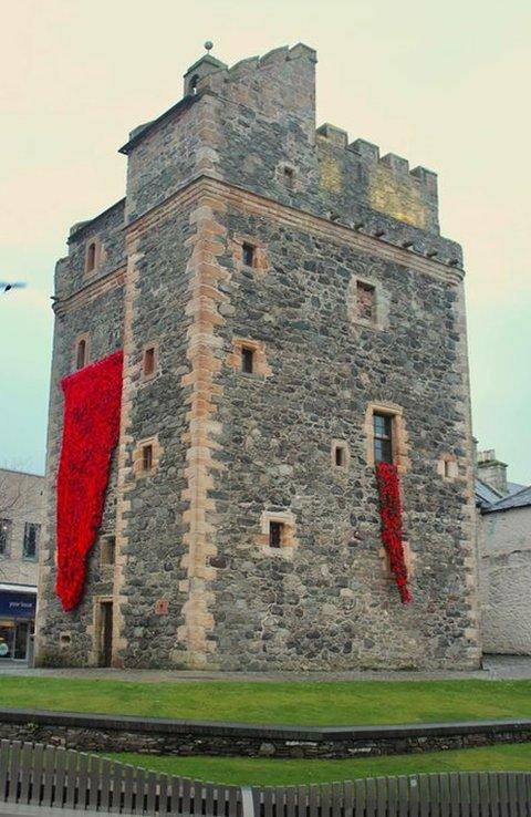 Poppies at Castle in Stranraer